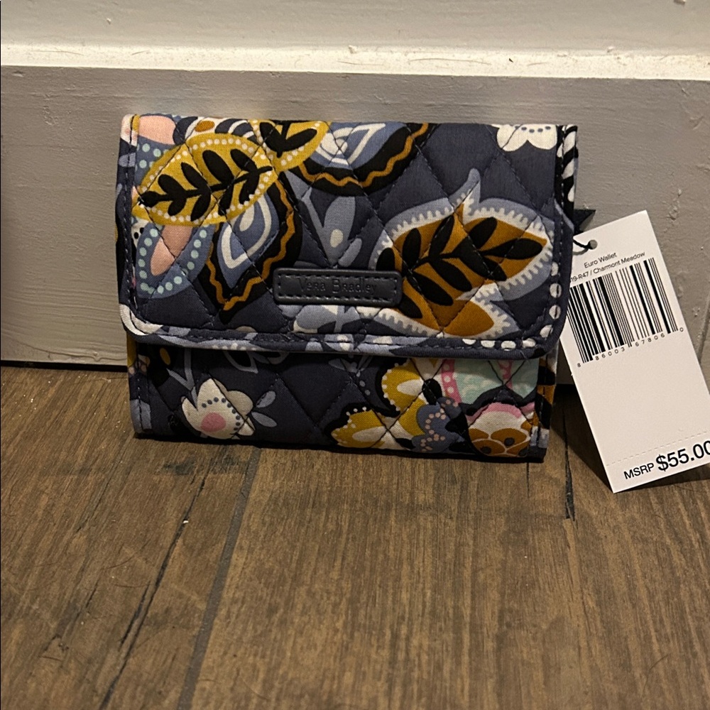 Vera Bradley Navy Floral Wallet